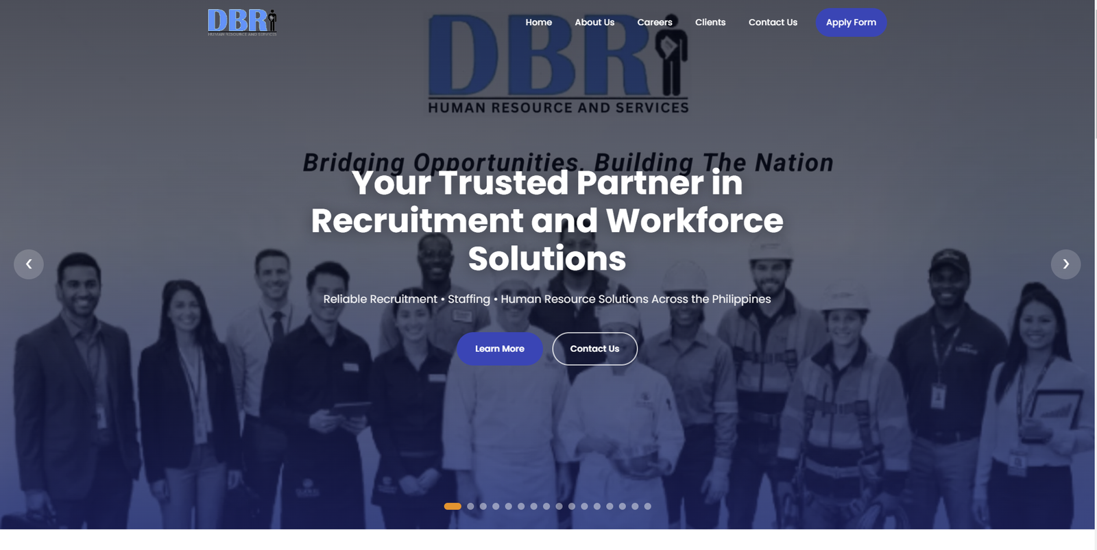 DBR HR Services website preview