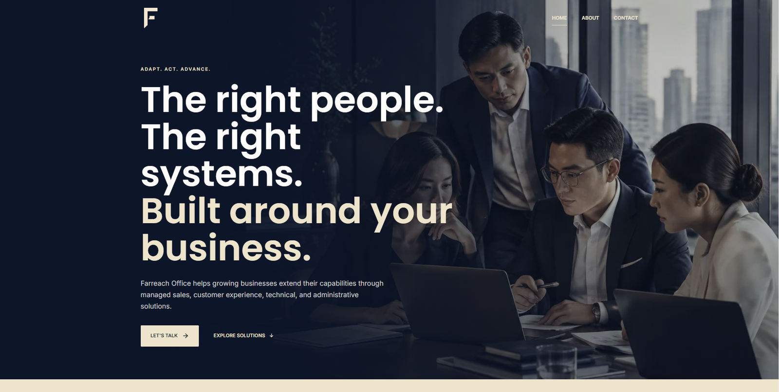 Far Reach Office Global website preview