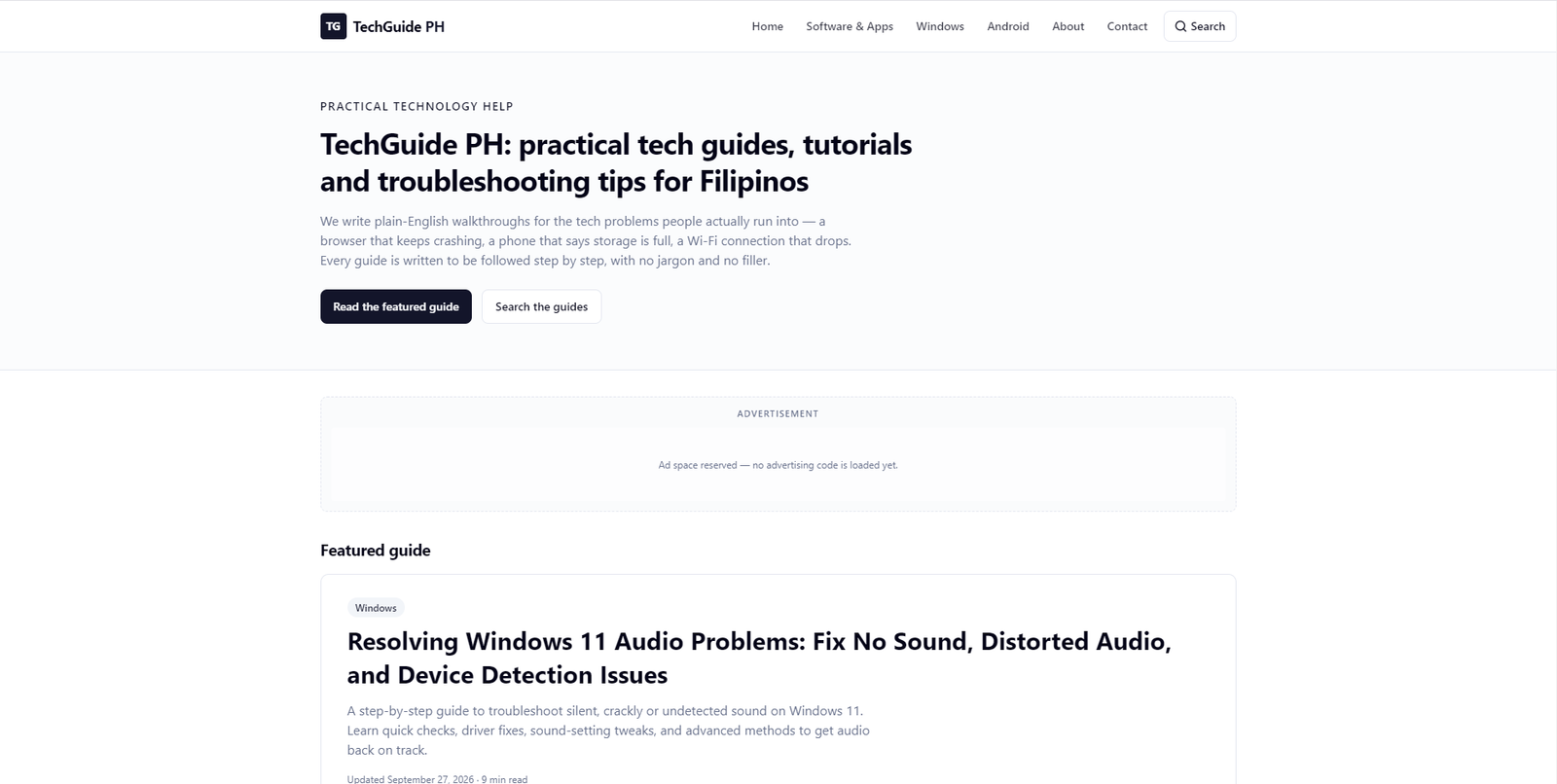 TechGuide PH website preview